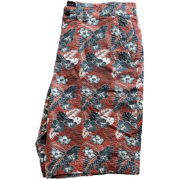 NWT Jachs Island Seersucker Bleeker Fit 9” Short Cotton Summer Floral Print - Picture 5 of 7